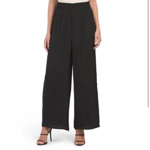 RACHEL ZOE High Rise Wide Leg Black Pants